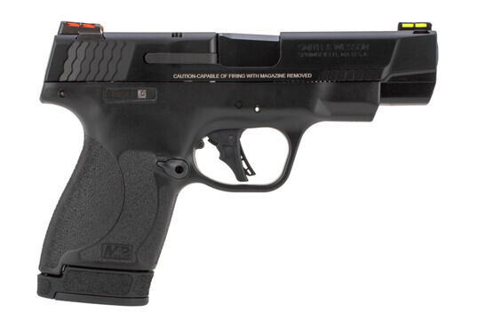 Smith & Wesson M&P9 Shield Plus PC micro compact pistol with fiber optic iron sights